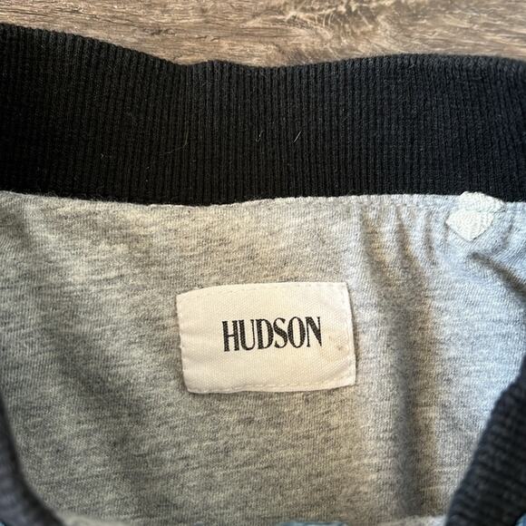 Hudson Girl’s Blue Lined Sift Jean Zip Up Embroidered Jacket Size‎ L - Picture 2 of 15